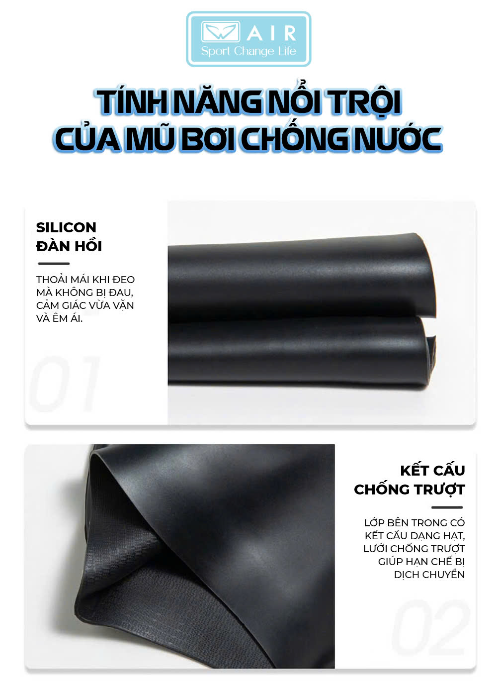Mũ Bơi trùm tai