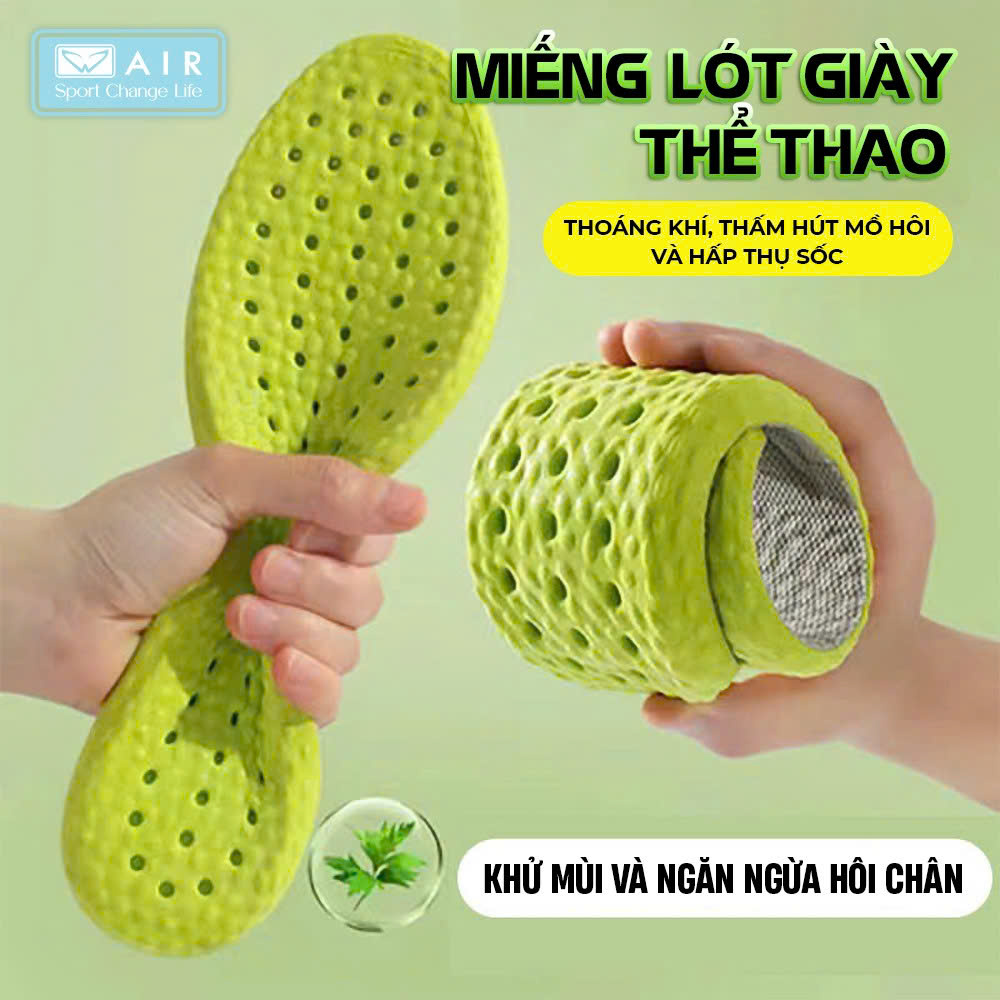 Lót giày thể thao khử mùi - kháng khuẩn- êm ái
