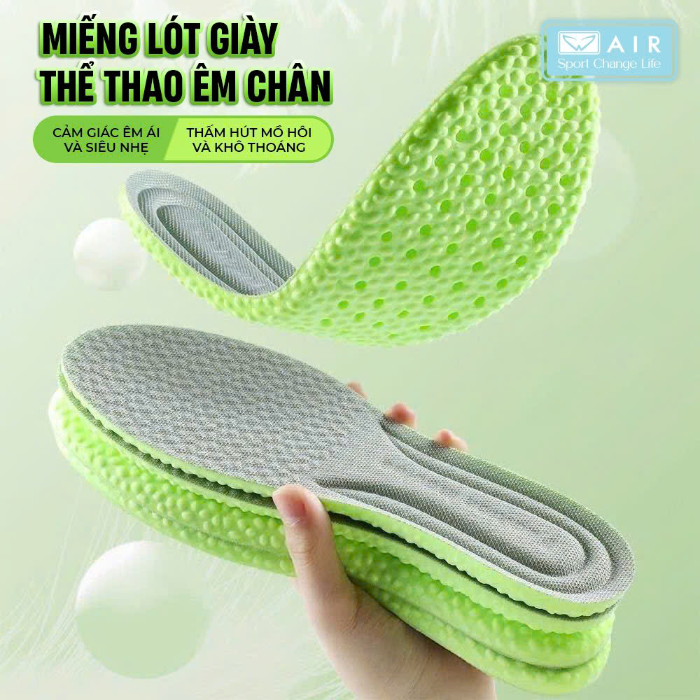 Lót giày thể thao khử mùi - kháng khuẩn- êm ái