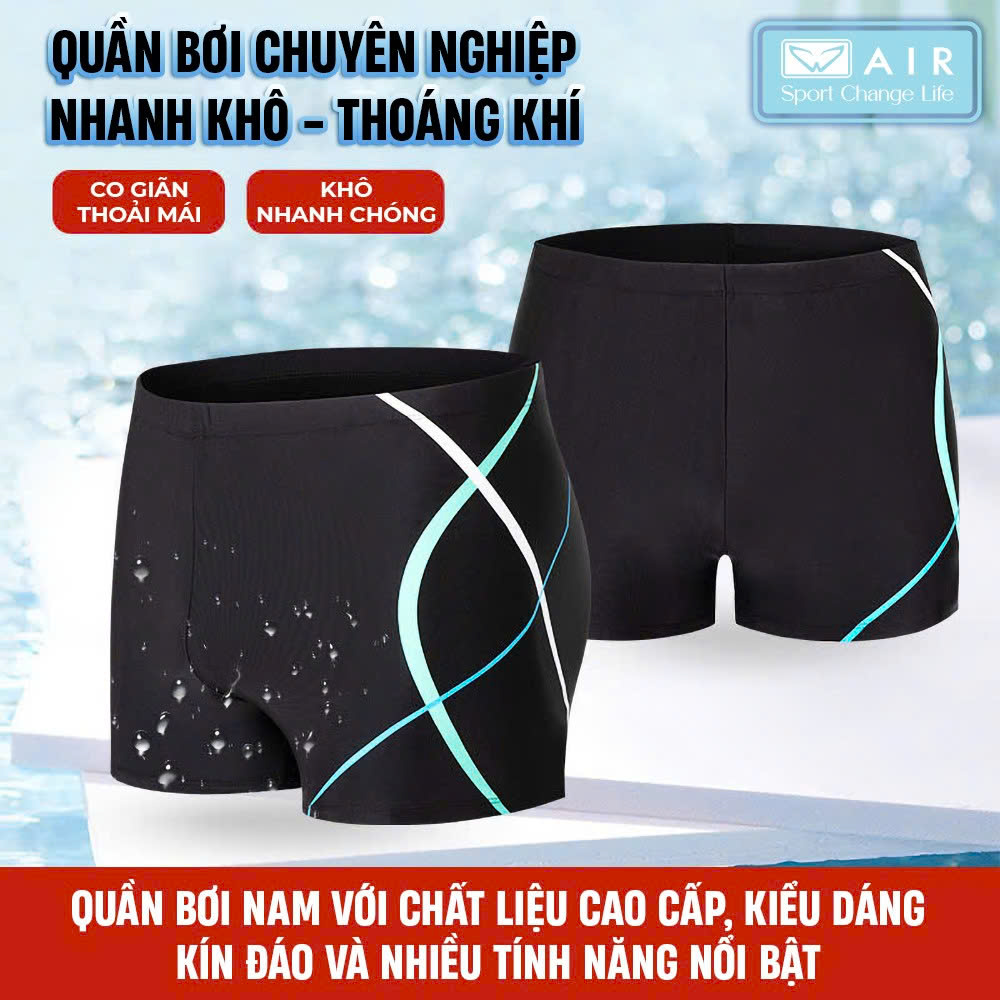 Quần bơi nam AIR 02 kháng CLO, chống tia UVA+ UVB, nhanh khô, thoáng khí