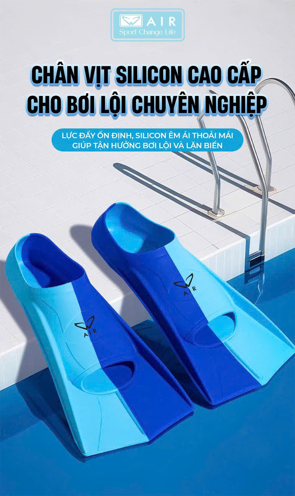 Chân vịt silicone cho bơi lội