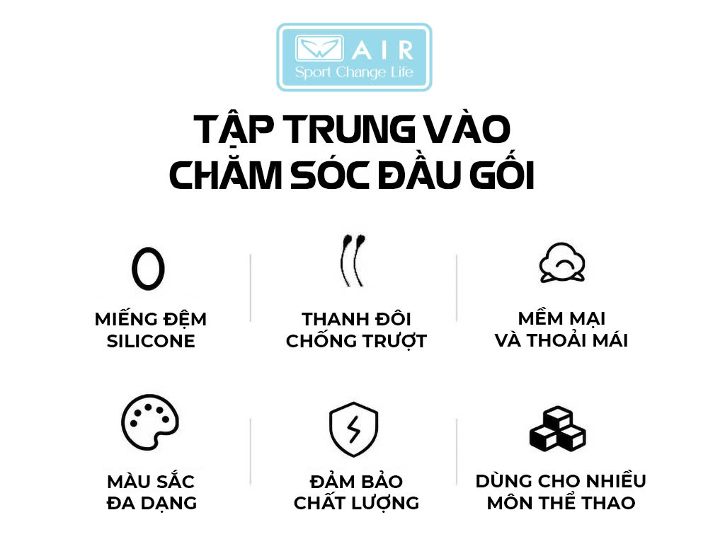 Bó gối xỏ silicone cường lực