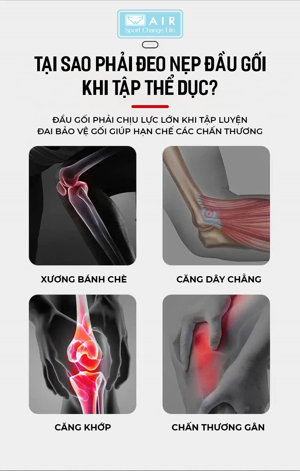 Bó gối xỏ silicone cường lực