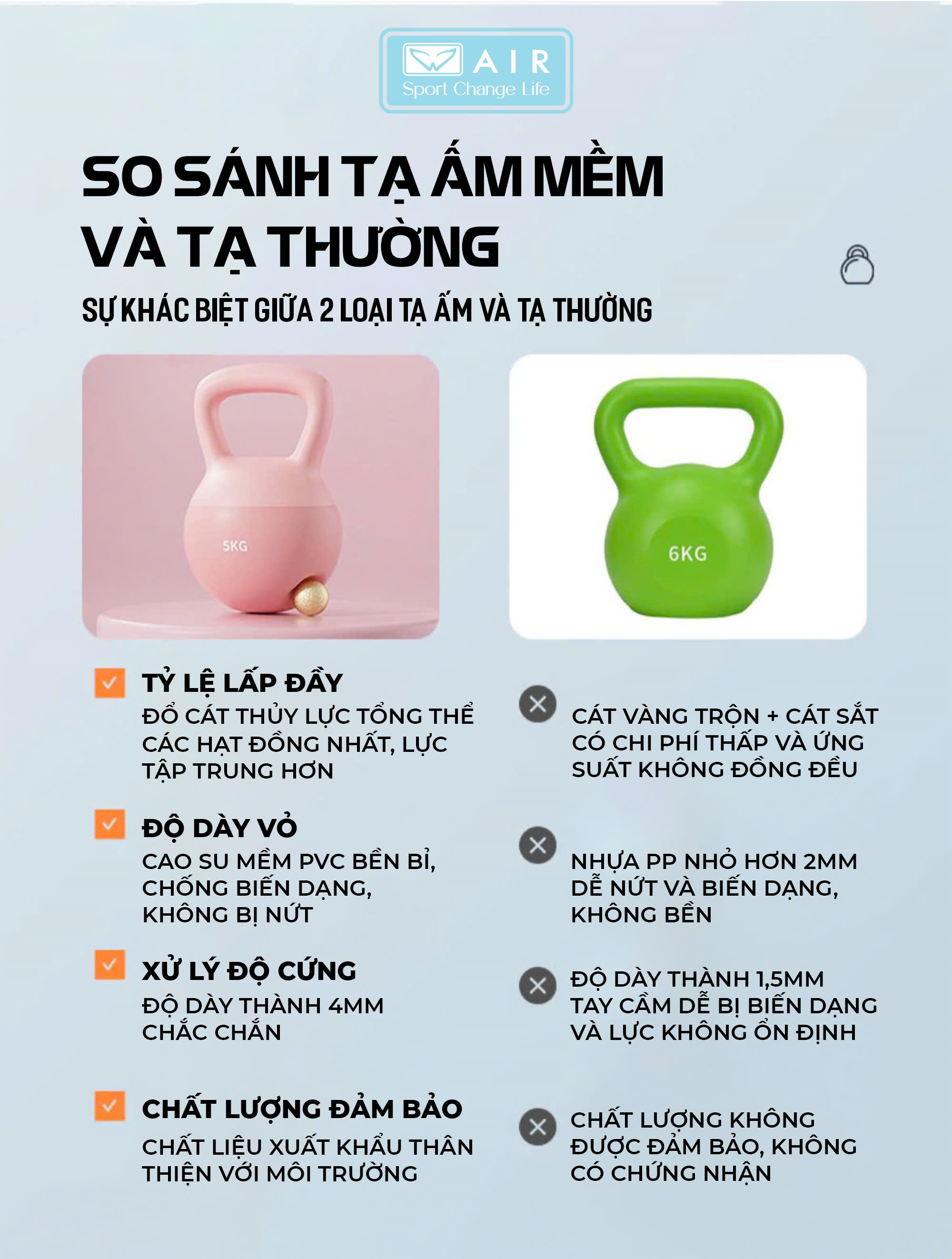 Tạ ấm silicone mềm