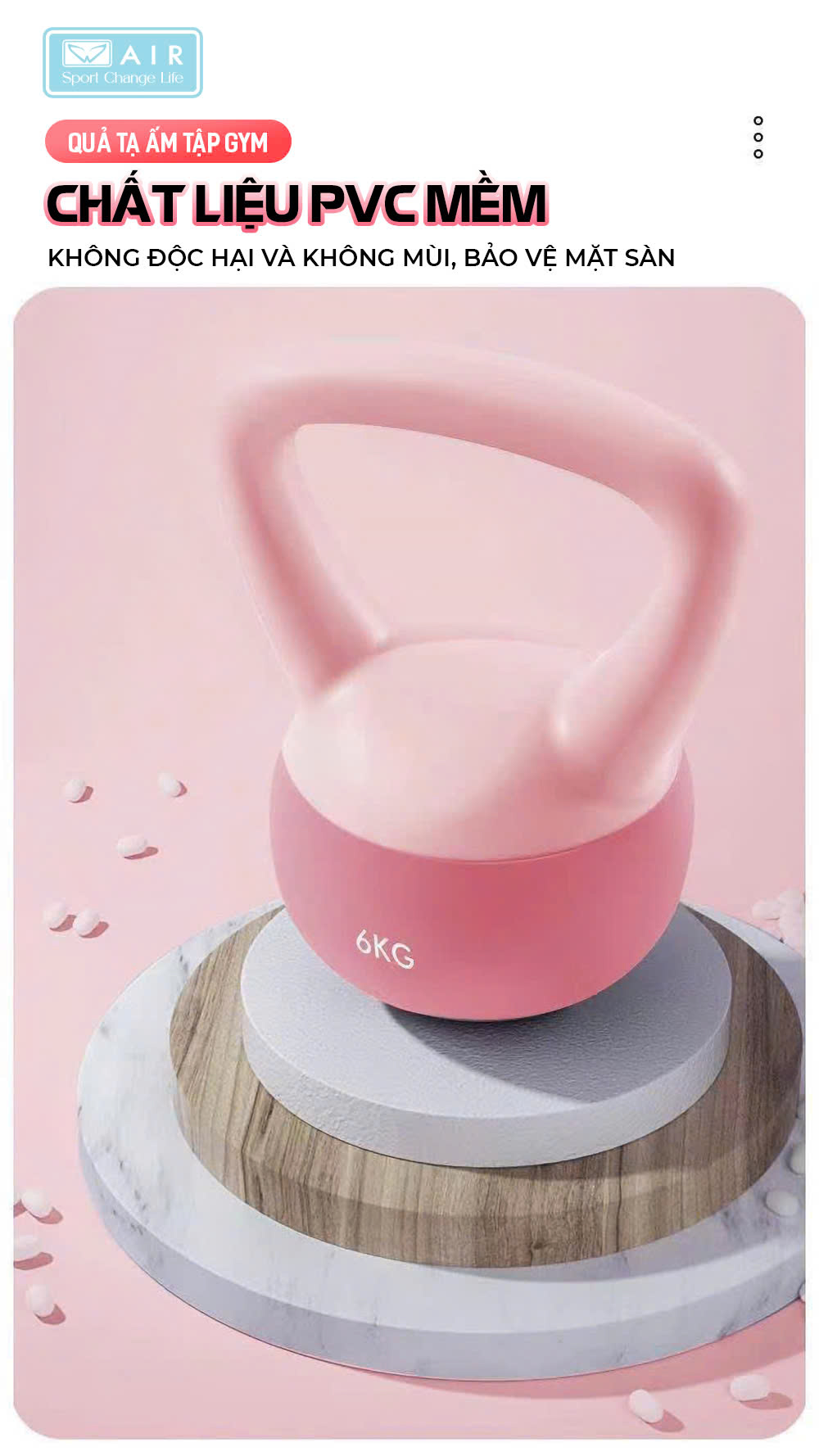 Tạ ấm silicone mềm