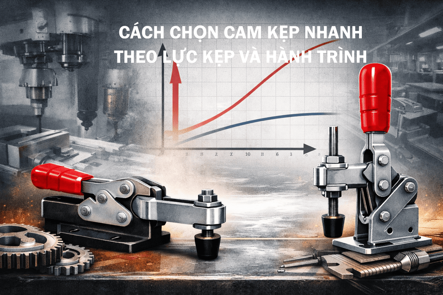 Cách chọn cam kẹp định vị nhanh theo lực kẹp và hành trình chính xác