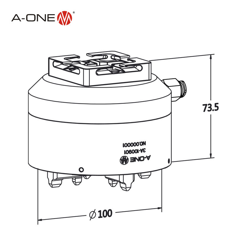 Đầu thay thế chuẩn R sang EROWA 3A-300059