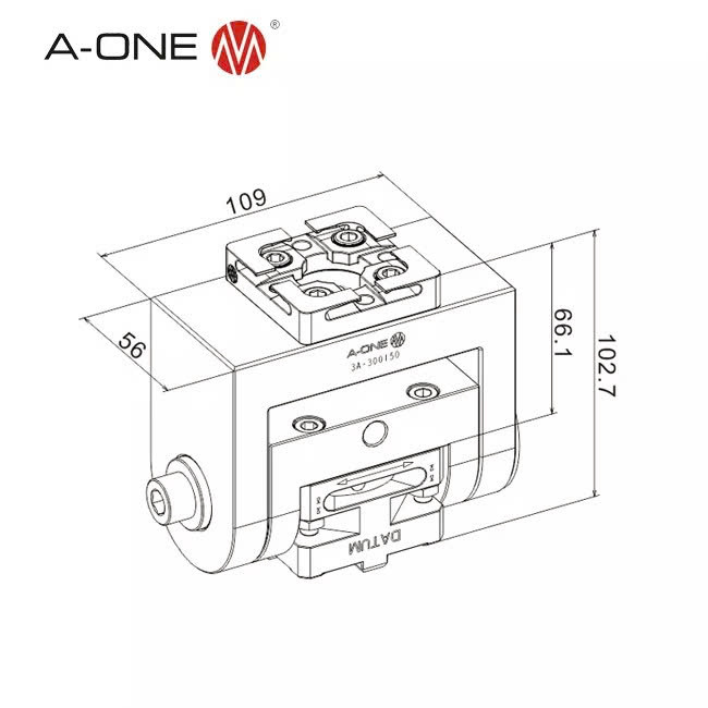 Đầu kẹp xoay góc R type A-one 3A-300150