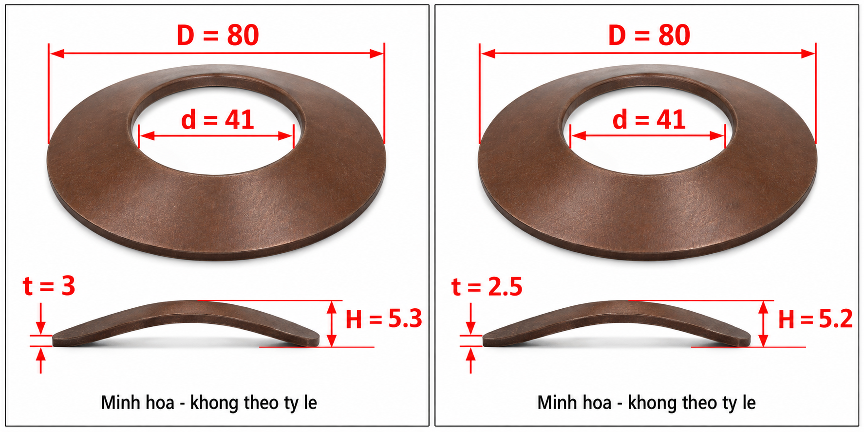 Lò xo đĩa D80