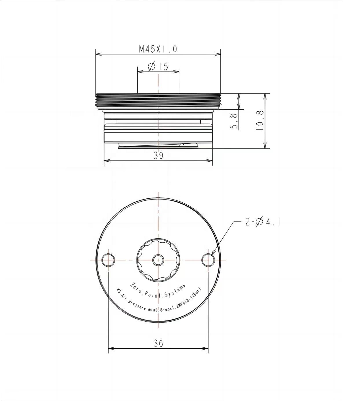 Đầu kẹp định vị Zero-Point A-ONE 3A-110002