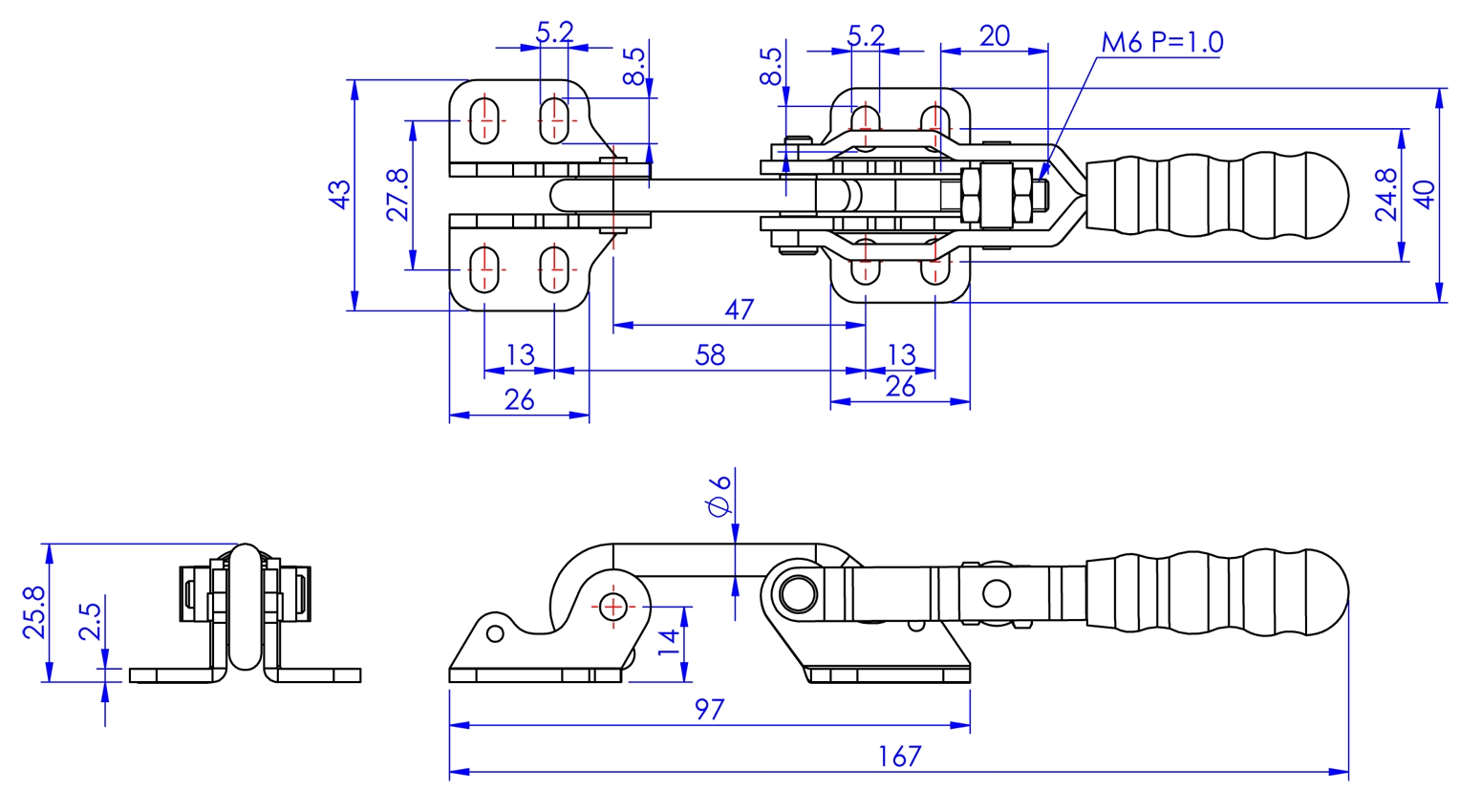 Cam kẹp GH-40200 Latch Toggle clamp