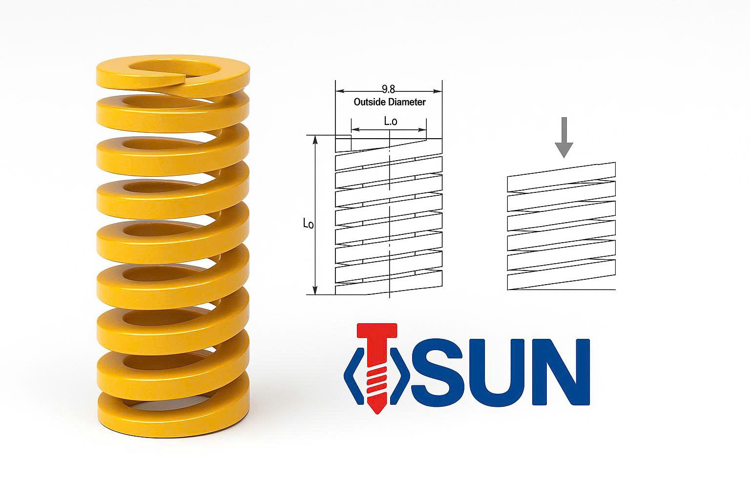 Lò xo vàng TF40x60