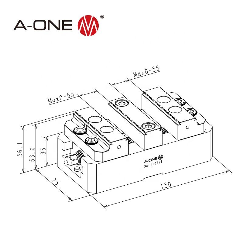 Ê tô tự định tâm A-ONE 3A-110222