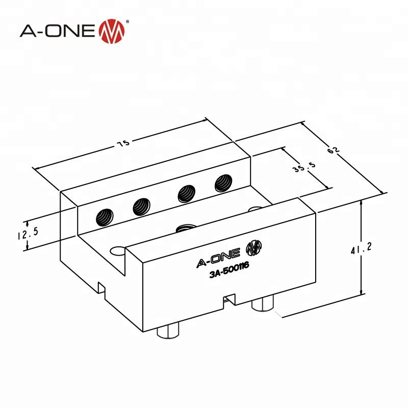 Gá điện cực chữ nhật A-ONE 3A-500116 (Bộ 12 cái) | Uniholder