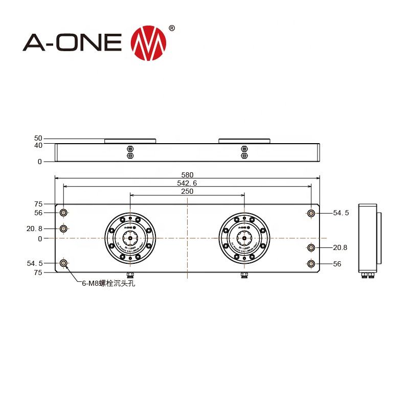 Đầu kẹp Zero-Point cầu nối đôi A-ONE 3A-10000818
