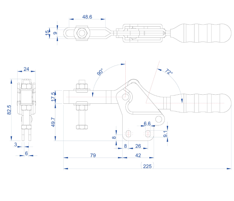 Cam kẹp GH-22501-B