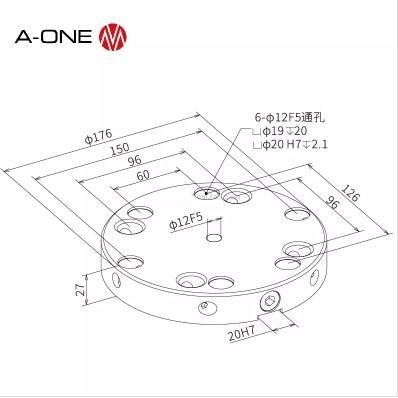 Tấm đế Zero-Point khóa mở nhanh A-one 3A-110247