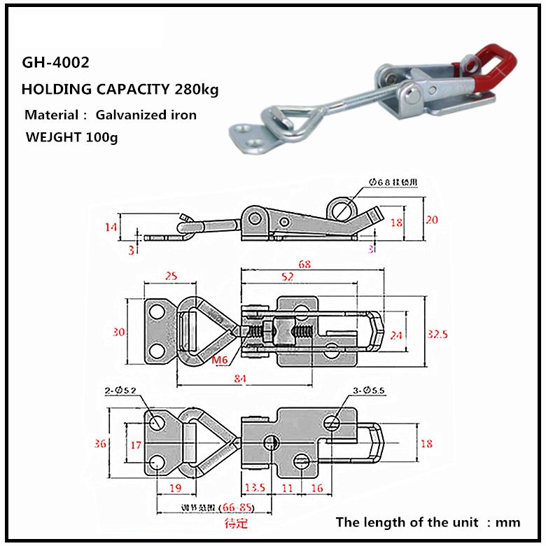Cam kẹp GH-4002 Latch Toggle clamp