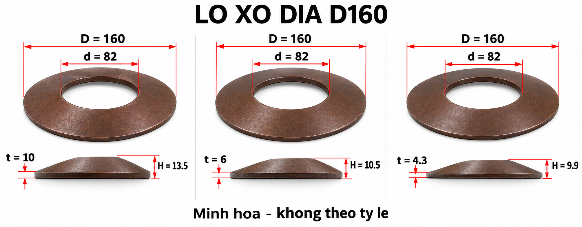 Lò xo đĩa D160