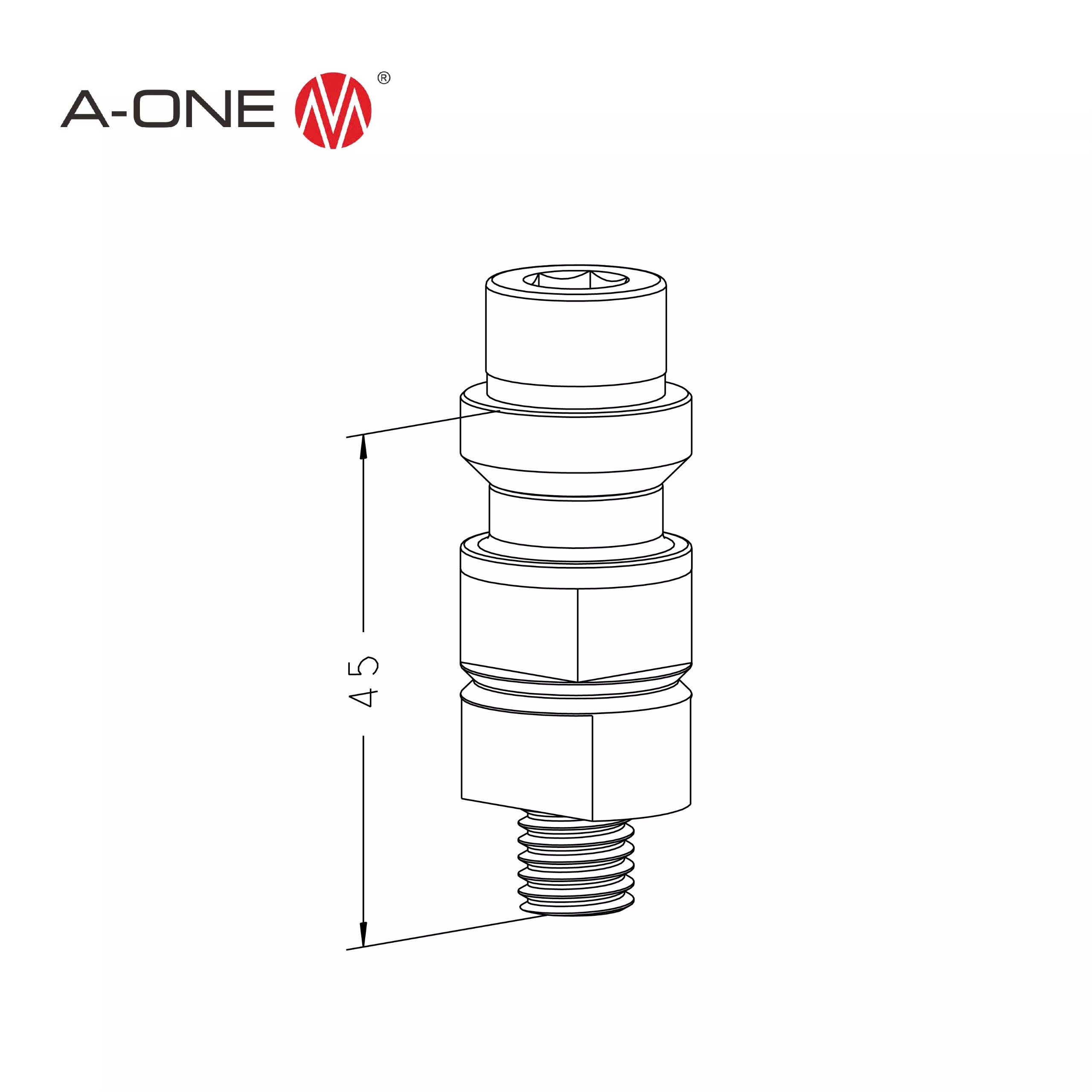 Chốt kẹp EDM tự động Inox – 3A-400007 | Chucking spigot F/A Inox