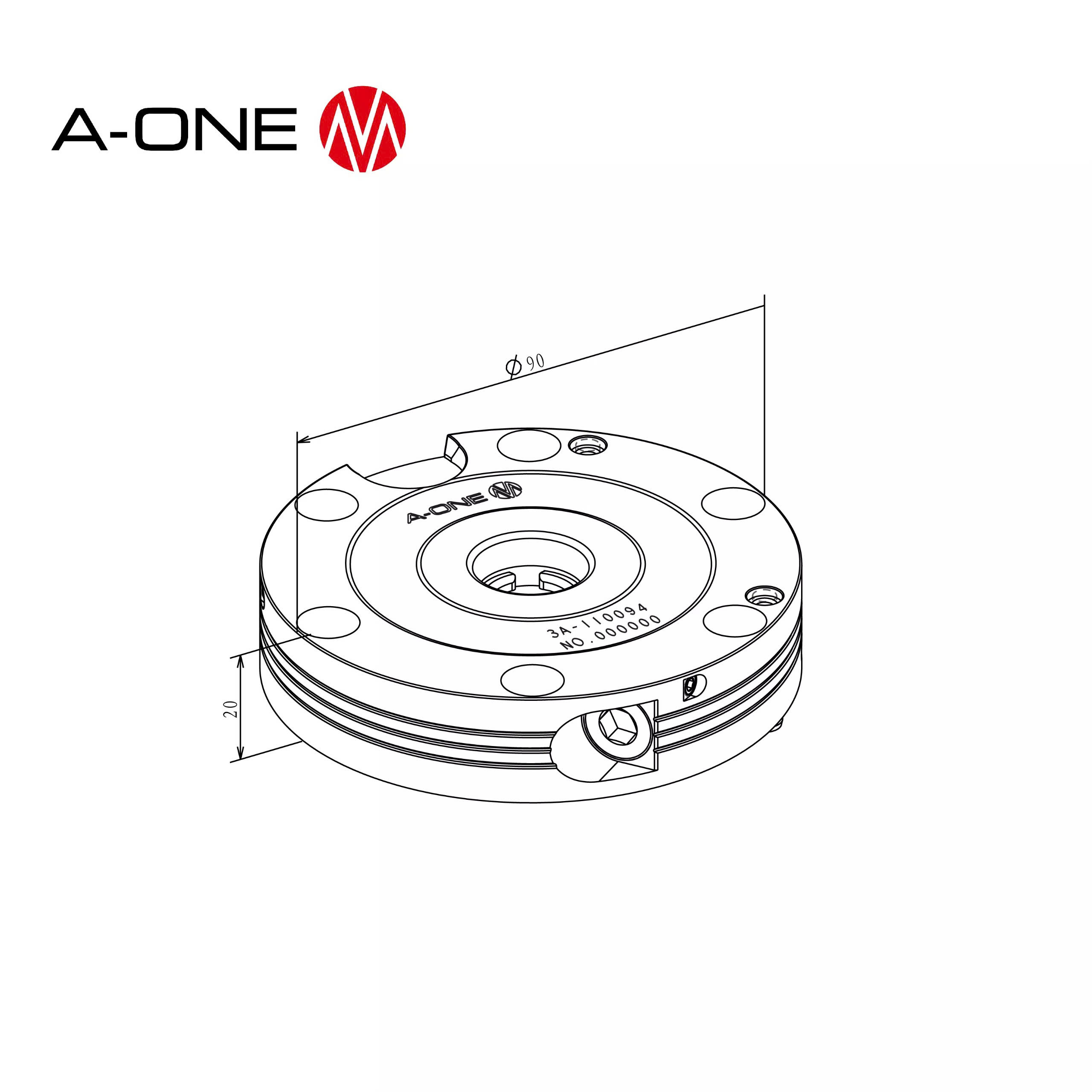 Đầu gá Siêu mỏng Zero-Point A-ONE 3A-110094