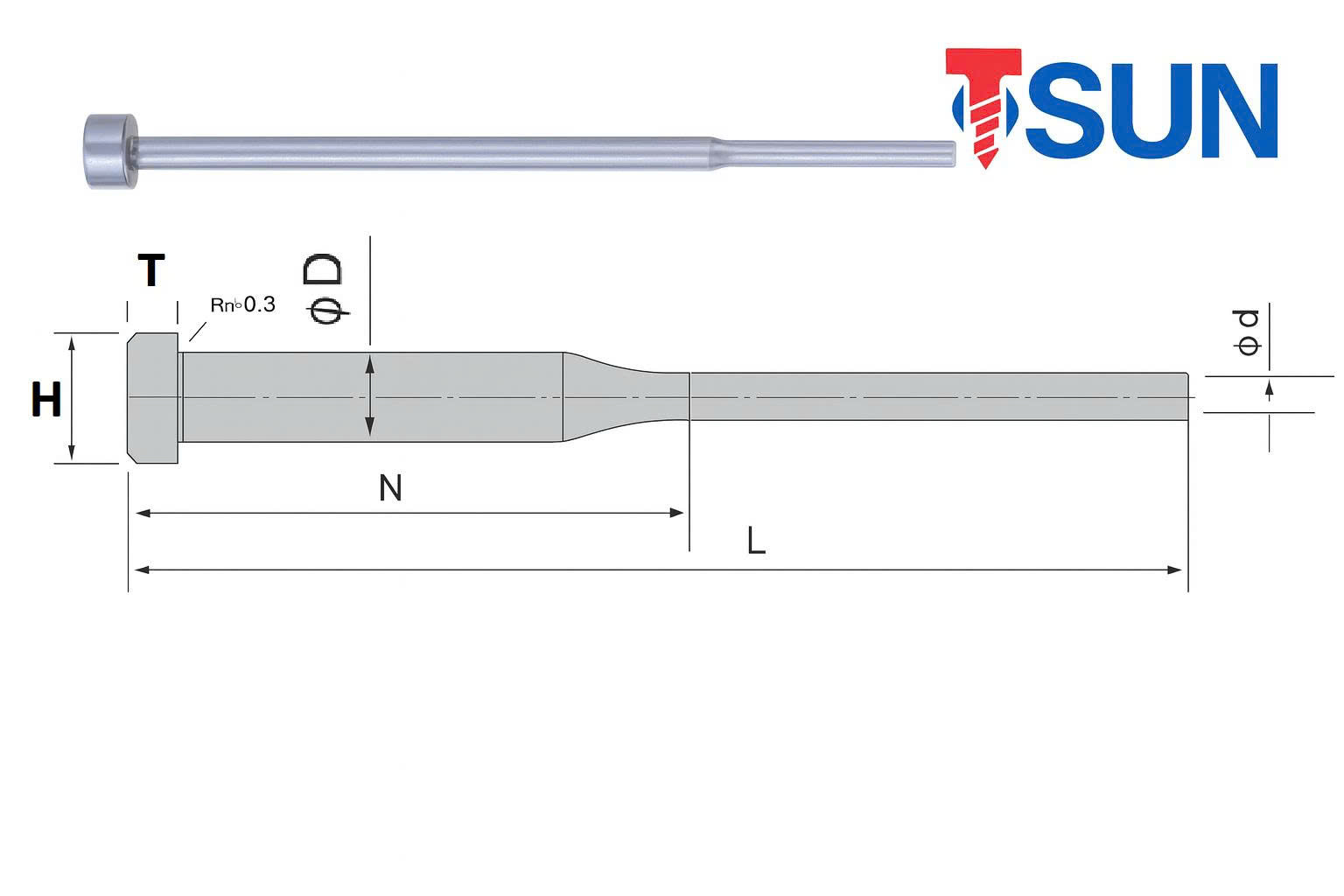 Chốt đẩy bậc SKD61