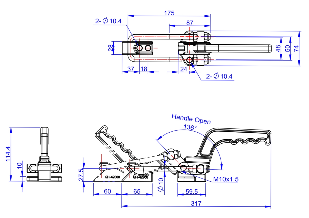 Cam kẹp GH-42000 Latch Toggle clamp