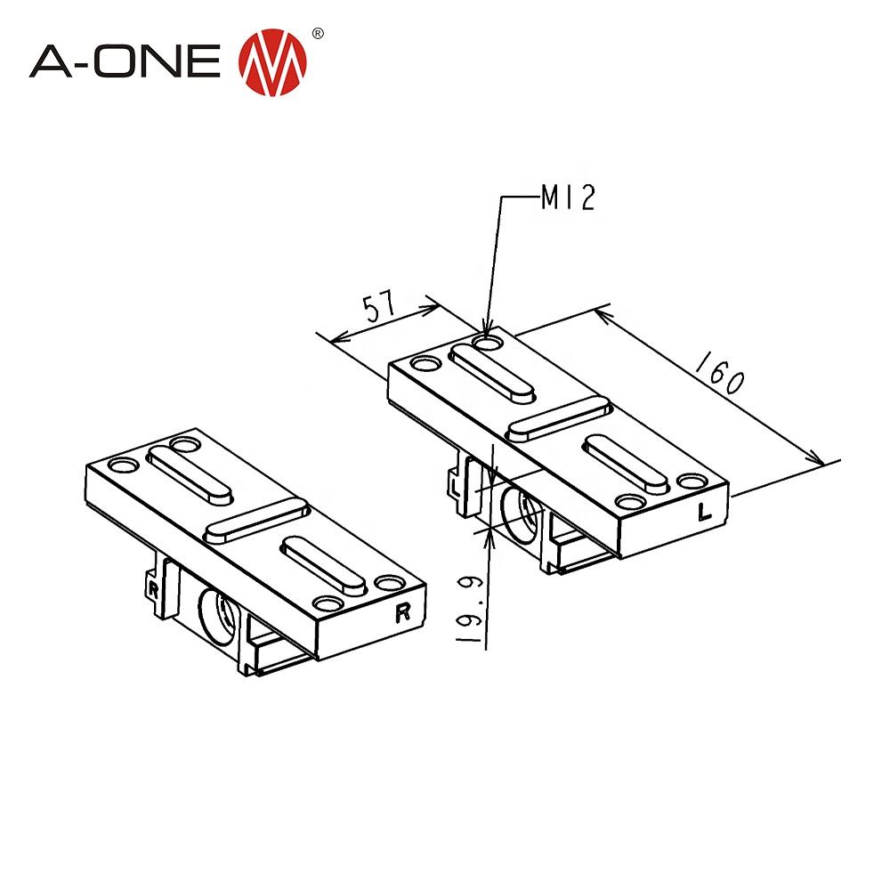 Hàm kẹp mềm cho Ê-tô tự định tâm H125 A-one 3A-110193