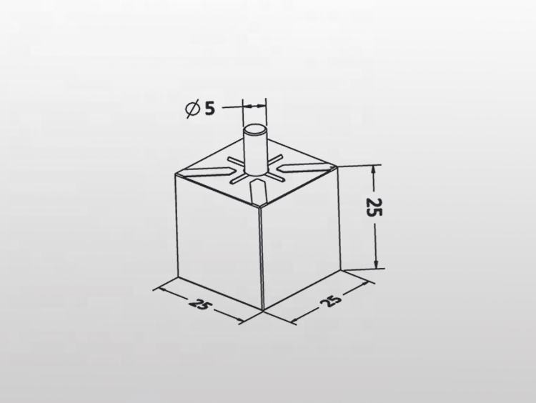 Khuôn tạo gờ định tâm A-ONE 3A-300079 | Prism die size 15