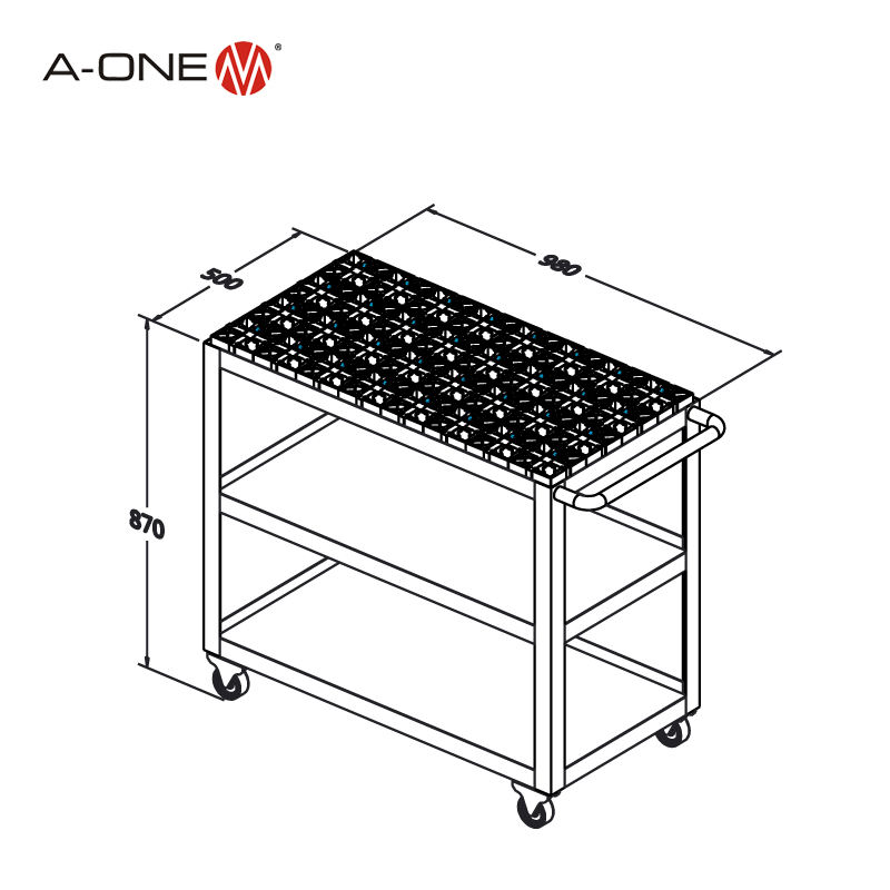 Xe đẩy điện cực cầm tay A-ONE 3A-400012 | Hand carry electrode cart