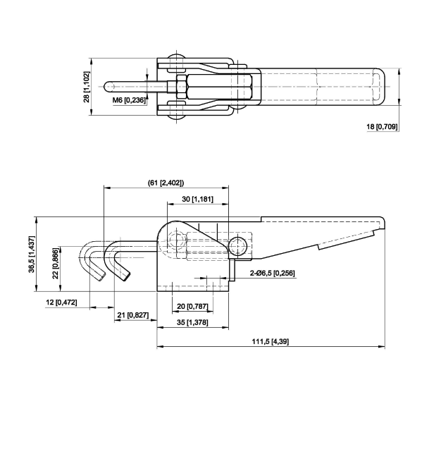 Cam kẹp GH-43110 Latch Toggle clamp