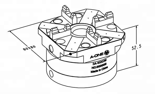Đầu kẹp tự động A-one 3A-100039 | Automatic Chuck
