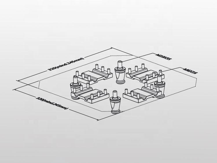 Bộ chốt định tâm và chốt kẹp UPC A-ONE 3A-100046