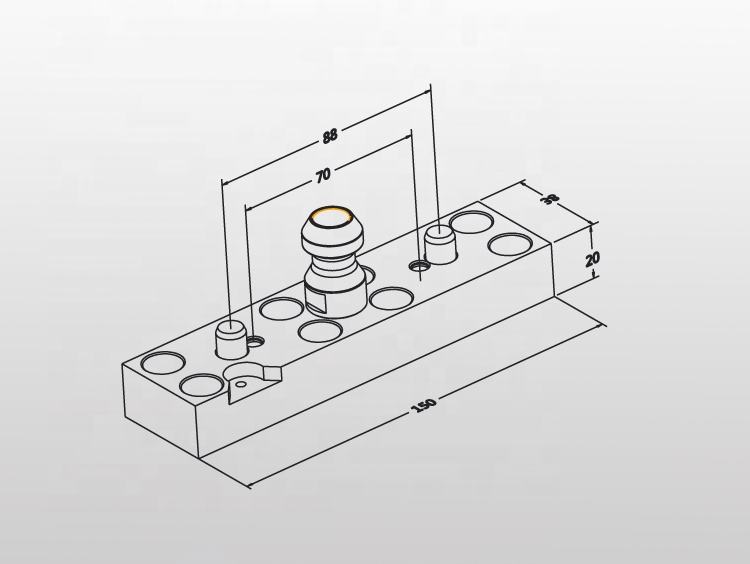 Thanh liên kết ngàm kẹp A-one 3A-400075 |Gripper Link