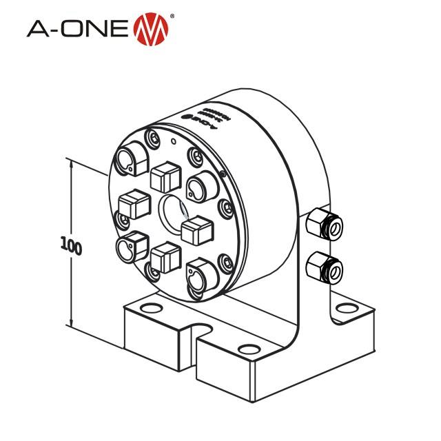 Gá kẹp khí nén đứng R A-one 3A-100063