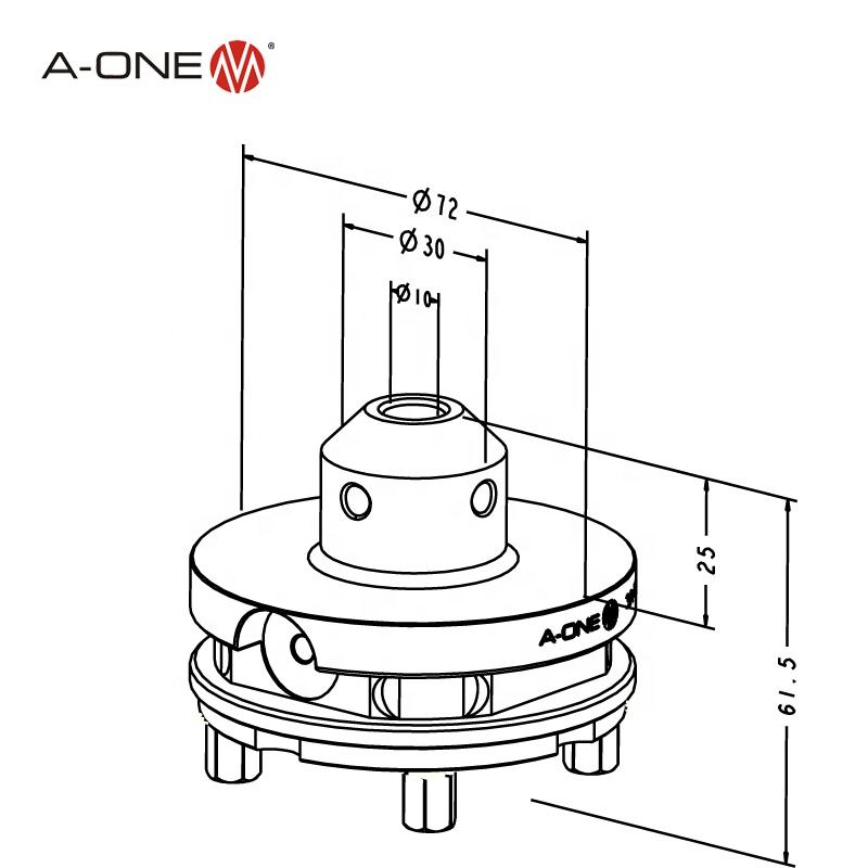 Blank Holder Ø10/Ø72 – 3A-110028 (Set 6 chiếc)