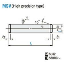 Chốt định vị trơn MSV2-10
