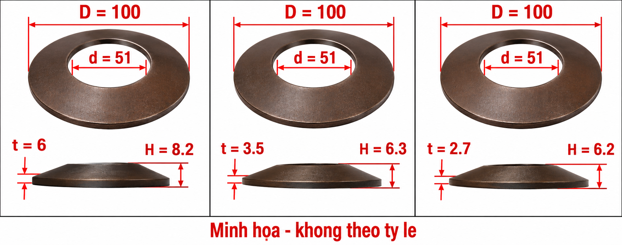 Lò xo đĩa D100