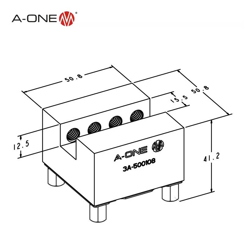 Gá điện cực chữ nhật A-ONE 3A-500108 (Bộ 12 chiếc) | Uniholder