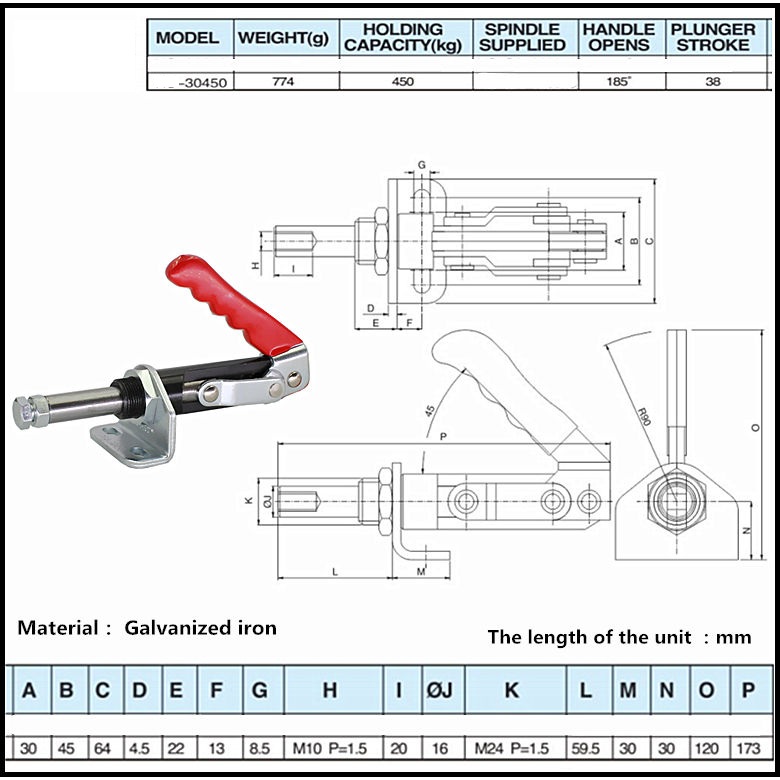 Cam kẹp GH-30450 Pull-Push Toggle clamp