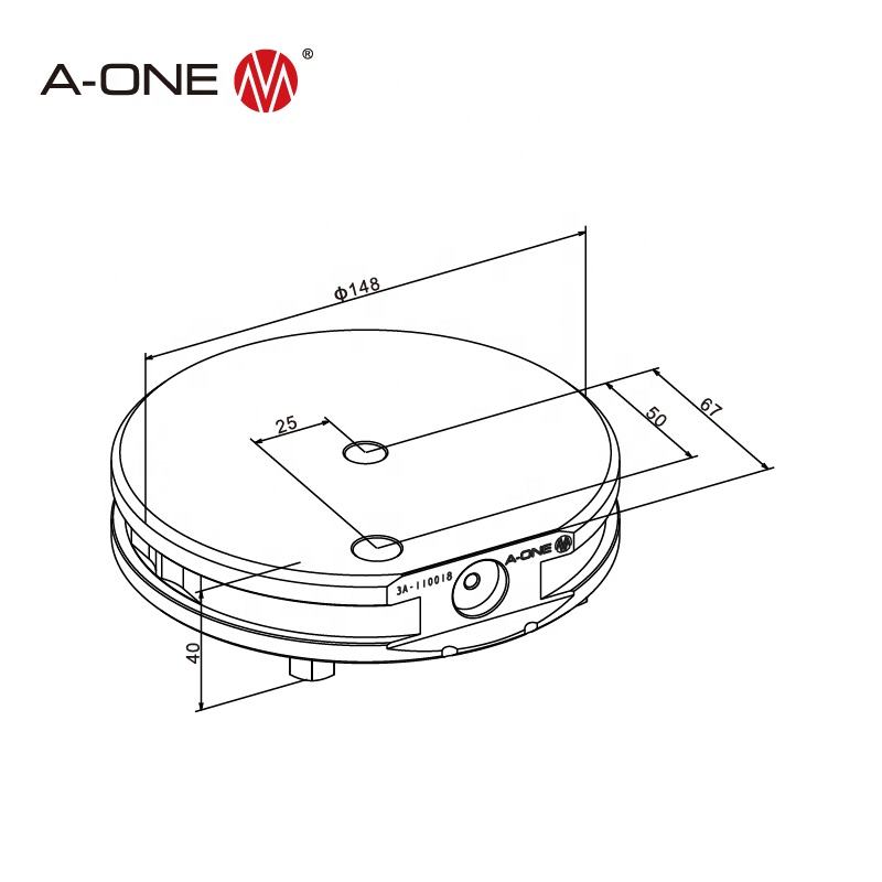 Pallet kit Ø148 G – 3A-110018 | Tấm gá căn tâm Inox cho máy EDM & CNC
