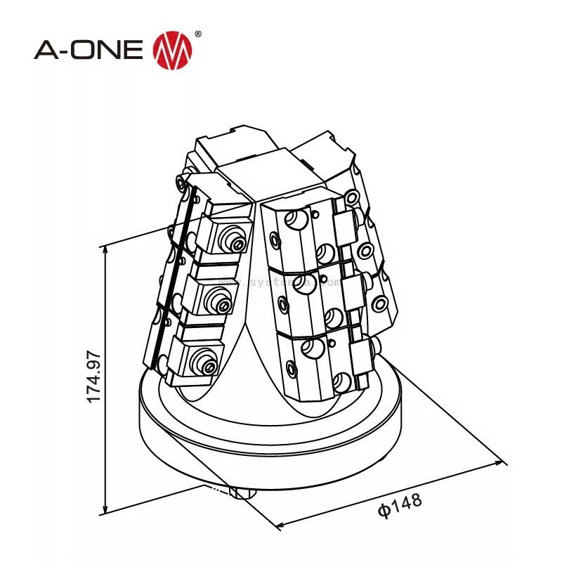Pallet kẹp phôi dạng nêm loại A | Dovetail pallet A