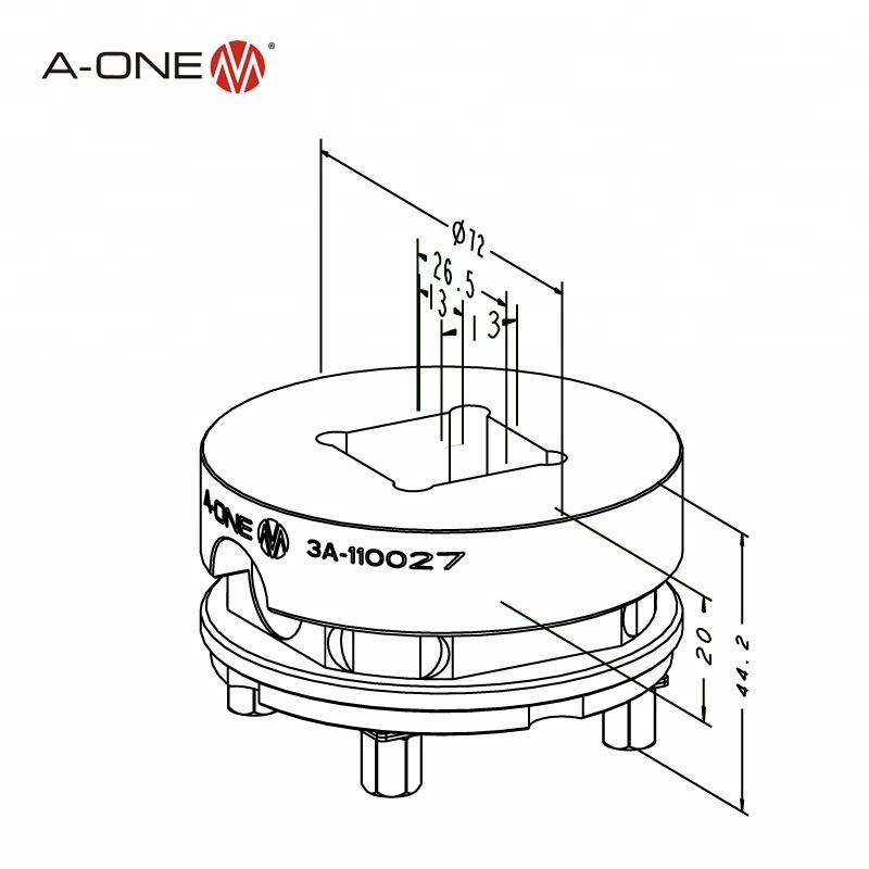 Prisround Ø72 – 3A-110027 | Bộ gá điện cực EDM dạng tròn – Set 6 chiếc