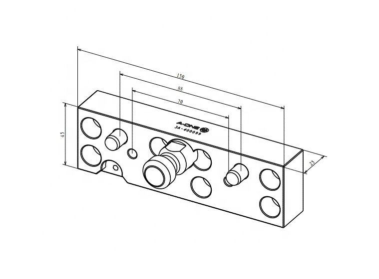 Thanh liên kết A-one 3A-400099 | Phụ kiện kẹp phôi cho hệ thống Zero-Point
