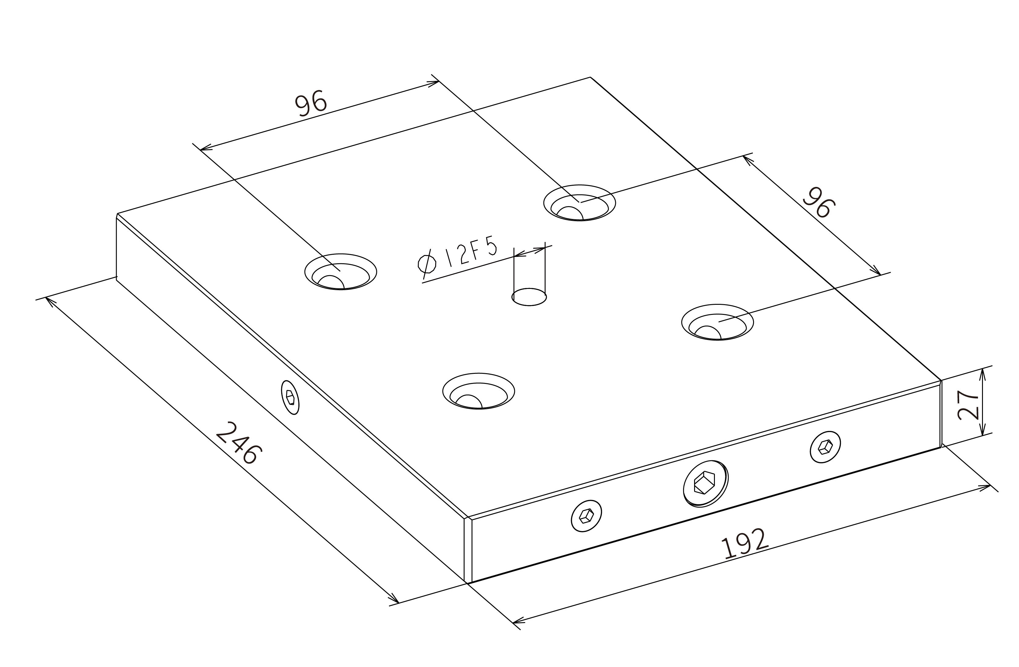 Tấm đế Zero-Point khóa mở nhanh 3A-110245