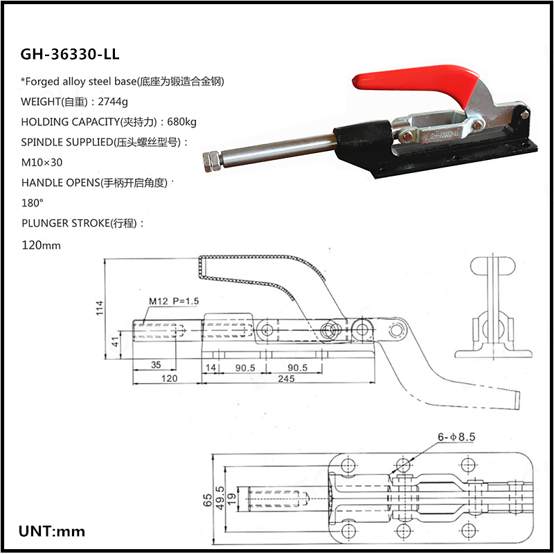 Cam kẹp GH-36090-LL Pull-Push Toggle clamp