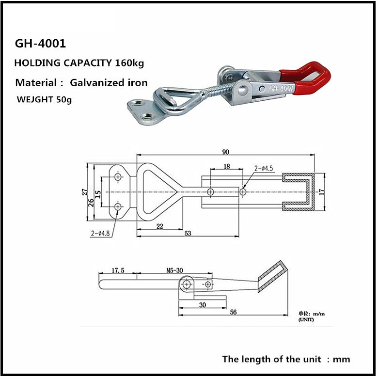 Cam kẹp GH-4001 Latch Toggle clamp