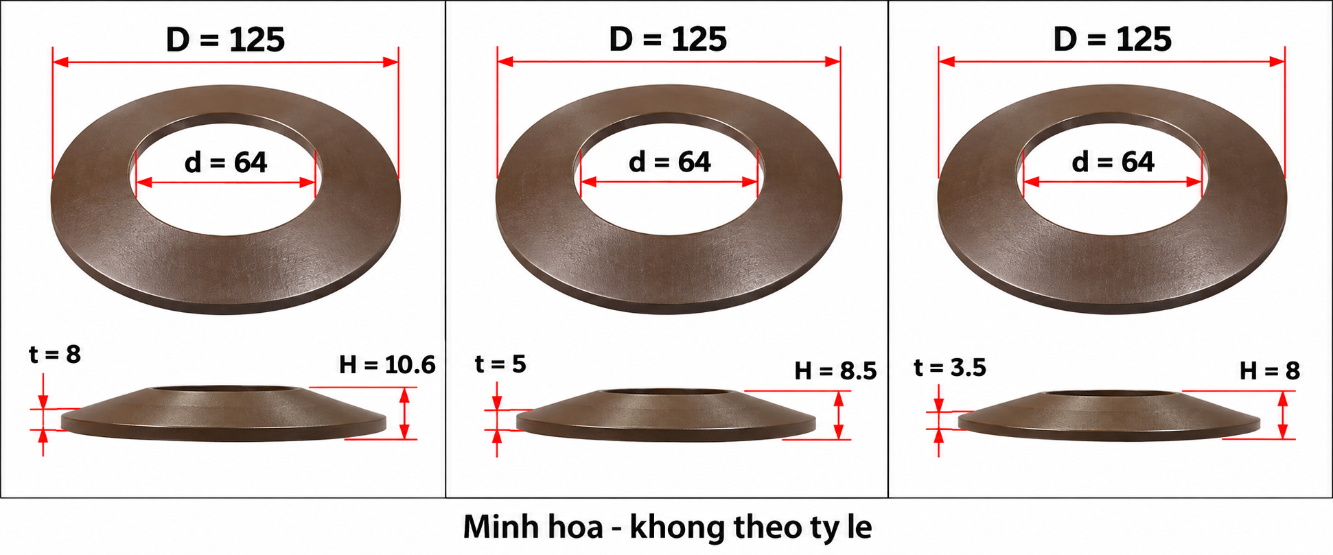 Lò xo đĩa D125