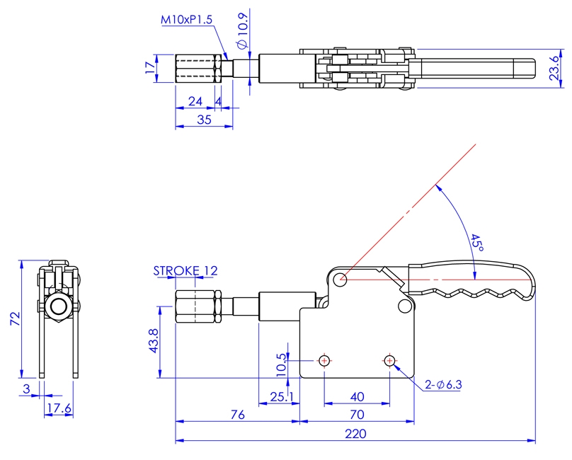 Cam kẹp GH-30282-M Pull-Push Toggle clamp