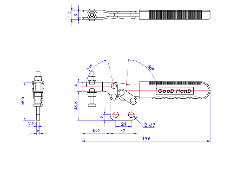 Cam kẹp GH-22382